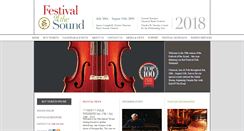 Desktop Screenshot of festivalofthesound.ca