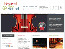 Tablet Screenshot of festivalofthesound.ca